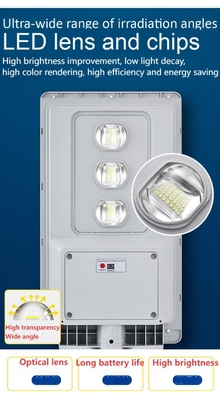 جدید ABS 30W پلی سیلیکون پانل خورشیدی یکپارچه LED نور خیابانی ضد آب IP65