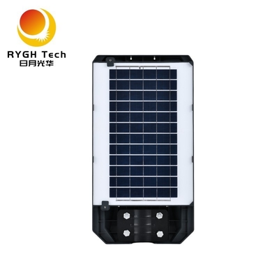 چراغ خیابانی LED خورشیدی با کیفیت بالا 5050، تراشه های LED یکپارچه، 10 وات، با کنترل نور، کنترل از راه دور، القای رادار