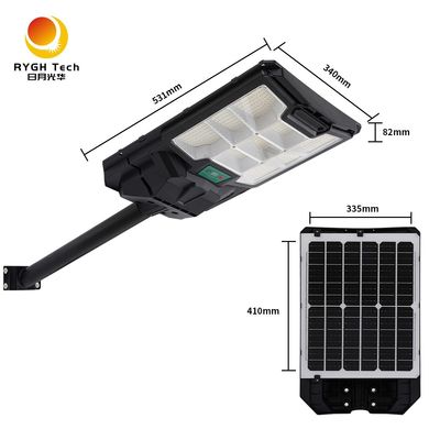 کنترل از راه دور LED روشنایی جاده عمومی 20W خورشیدی LED نور خیابان رادار تحرک