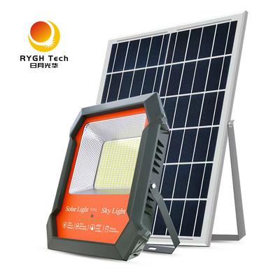 چراغ سیلاب خورشیدی LED 100W 200W با لومن بالا 130lm/w برای حیاط خلوت