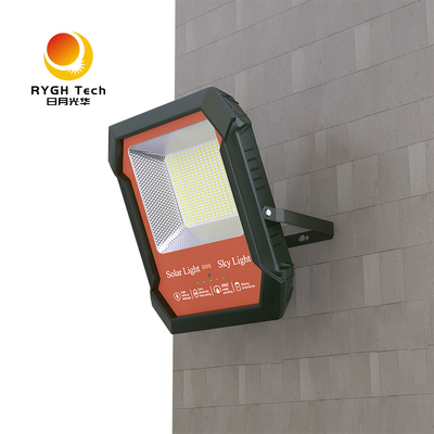 چراغ سیلاب خورشیدی LED 100W 200W با لومن بالا 130lm/w برای حیاط خلوت