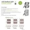 چراغ های فاضلاب در فضای باز 1000W 1200W چراغ استادیوم LED