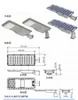 چراغ خیابانی خورشیدی همه کاره با روشنایی 160lm/W، روشنایی جاده ای LED 10W 20W