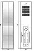 سنسور حرکت ضد آب 9m 10m 120W چراغ صنعتی خورشیدی خیابان