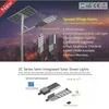 نورپردازی جاده ای عمومی 170lm / W Bridgelux ماژول نیمه یکپارچه 60W چراغ خیابان LED خورشیدی
