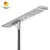 عمده فروشی IP68 LiFePO4 باتری یکپارچه 120W خورشیدی LED نور خیابانی با سنسور