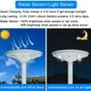 سنسور رادار آلومینیومی ضد آب IP65 30W 50W UFO LED Solar Garden Light