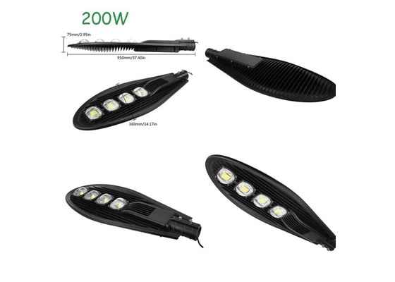 سرد سفید 200W آلومینیومی LED خیابان نور کبرا سر CRI 80Ra RoHS تایید شده است