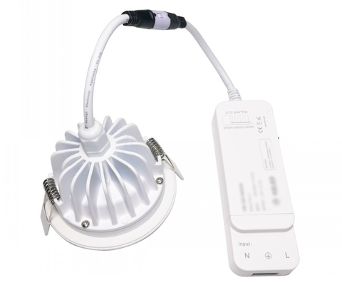 COB 9W Smart Dimmable LED سقف خاموش نور Bridgelux CSP اثبات رنگ آب مخلوط