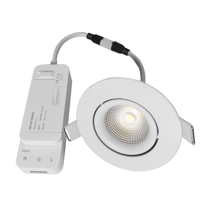 38/60 ° زاویه پرتوی LED هوشمند Downlights 8w خنک کننده / تنظیم دمای رنگ