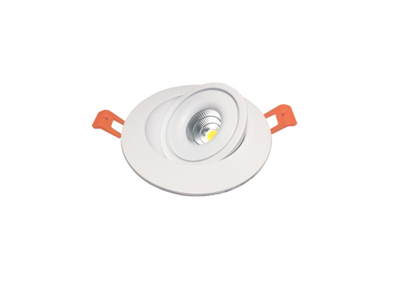 لامپ آلومینیومی بدنه قابل تنظیم Led Downlights 7W CCT Taiji Ta CSP COB Technology قابل تنظیم