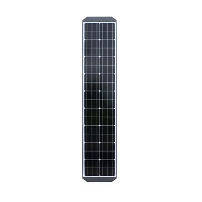 IP65 All In One Solar Led Street Light 30w-80w شیشه خو با پانل خورشیدی