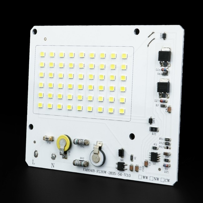 30W Dob رهبری لامپ PCB بیش از ولتاژ حفاظت 5 سال گارانتی