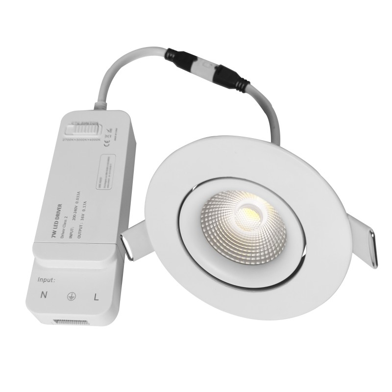 ضد چراغ در فضای باز LED Downlights هوشمند UGR TUYA System 7 Watt COB برای هتل
