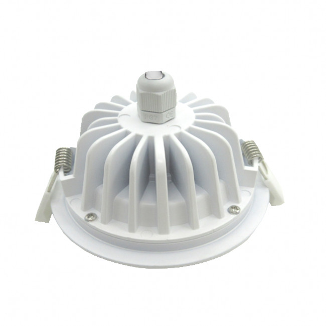 COB 9W Smart Dimmable LED سقف خاموش نور Bridgelux CSP اثبات رنگ آب مخلوط